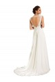 Blanc Fourreau Mousseline Dentelle Robes de mariée Prix Réduit