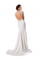 Blanc Fourreau Mousseline Dentelle Robes de mariée Prix Réduit