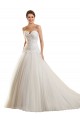 Blanc Princesse Tulle Dentelle Robes de mariée Prix Réduit
