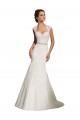 Blanc Sirène Tulle Dentelle Robes de mariée Prix Réduit