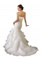 Blanc Sirène Tulle Robes de mariée Prix Réduit