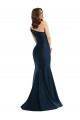 Bleu ciel clair Sirène Satiné Soyeux Longue Formelles Robes demoiselle d'honneur / Robes de soirée / Robes de bal Prix Réduit