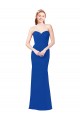 Bleu roi Trapèze Mousseline Longue Robes demoiselle d'honneur Prix Réduit