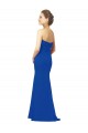 Bleu roi Trapèze Mousseline Longue Robes demoiselle d'honneur Prix Réduit
