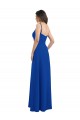 Bleu roi Trapèze Mousseline Longue Robes demoiselle d'honneur Prix Réduit
