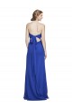 Bleu roi Trapèze Mousseline Longue Robes demoiselle d'honneur Prix Réduit