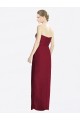 Bordeaux Fourreau Mousseline Longue Robes demoiselle d'honneur Prix Réduit