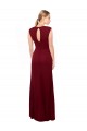 Bordeaux Sirène Col V Mousseline Longue Robes demoiselle d'honneur / Robes de bal Prix Réduit