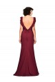 Bordeaux Sirène Sans bretelle Crêpe Stretch Longue Robes demoiselle d'honneur / Robes de bal Prix Réduit