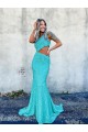 Couleur affichée Sirène Balayage train Paillettes Velours Longue Robes de bal Prix Réduit