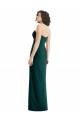 Evergreen Trapèze Sans bretelle Mousseline Longue Robes demoiselle d'honneur Prix Réduit