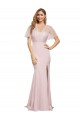 Fourreau Crêpe Stretch Tulle Longue Formelles Robes demoiselle d'honneur / Robes de soirée / Robes de bal Prix Réduit