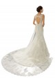 Ivoire & Champagne Sirène Col V Tulle Dentelle Robes de mariée Prix Réduit