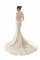 Ivoire & Champagne Sirène Épaule Dénudée Tulle Dentelle Robes de mariée Prix Réduit