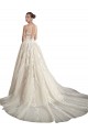 Ivoire & Champagne Trapèze Illusion Tulle Robes de mariée Prix Réduit