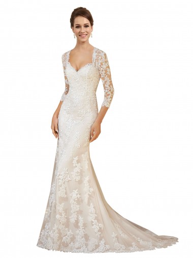 Ivoire Fourreau Dentelle Robes de mariée Prix Réduit