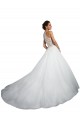 Ivoire Princesse Col Haut Tulle Dentelle Robes de mariée Prix Réduit