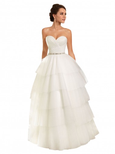 Ivoire Princesse Tulle Robes de mariée Prix Réduit