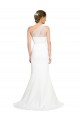 Ivoire Sirène Balayage train Crêpe Stretch Tulle Longue Formelles Robes demoiselle d'honneur / Robes de soirée Prix Réduit