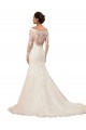 Ivoire Sirène Bateau Dentelle Robes de mariée Prix Réduit