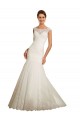 Ivoire Sirène Bateau Tulle Dentelle Robes de mariée Prix Réduit