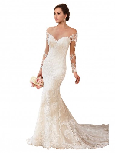 Ivoire Sirène Dentelle Robes de mariée Prix Réduit