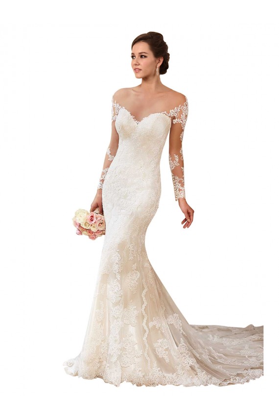 Ivoire Sirène Dentelle Robes de mariée Prix Réduit