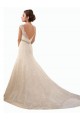 Ivoire Sirène Illusion Tulle Dentelle Robes de mariée Prix Réduit