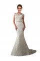 Ivoire Sirène Illusion Tulle Dentelle Robes de mariée Prix Réduit