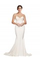 Ivoire Sirène Sans bretelle Balayage train Satiné Stretch Longue Formelles Robes demoiselle d'honneur / Robes de soirée / Robes de bal Prix Réduit