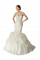 Ivoire Sirène Tulle Robes de mariée Prix Réduit