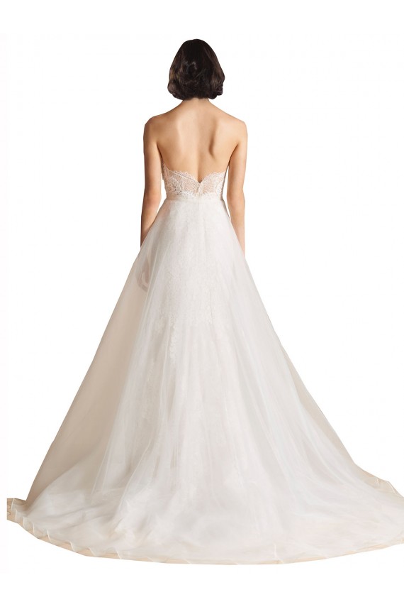 Ivoire Trapèze Balayage train Tulle Robes de mariée Prix Réduit