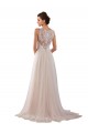 Ivoire Trapèze Col Haut Tulle Dentelle Boho Robes de mariée Prix Réduit