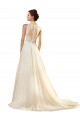 Ivoire Trapèze Col V Tulle Robes de mariée Prix Réduit