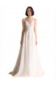 Ivoire Trapèze Illusion Tulle Robes de mariée Prix Réduit