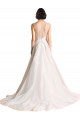 Ivoire Trapèze Illusion Tulle Robes de mariée Prix Réduit