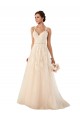 Ivoire Trapèze Tulle Dentelle Robes de mariée Prix Réduit