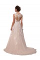 Ivoire Trapèze Tulle Dentelle Robes de mariée Prix Réduit