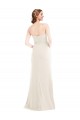 Ivoire Trompette Sans bretelle Crêpe Stretch Longue Robes demoiselle d'honneur / Robes de bal Prix Réduit