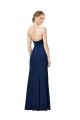 Noir Fourreau Sans bretelle Crêpe Stretch Longue Formelles Robes demoiselle d'honneur / Robes de soirée / Robes de bal Prix Réduit