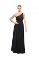Noir Trapèze Tulle Longue Robes demoiselle d'honneur Prix Réduit