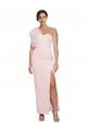 Rose Fourreau Crêpe Stretch Longue Formelles Robes demoiselle d'honneur / Robes de soirée / Robes de bal Prix Réduit
