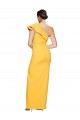 Safran Fourreau Crêpe Stretch Longue Formelles Robes demoiselle d'honneur / Robes de soirée / Robes de bal Prix Réduit