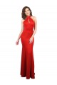 Rouge Sirène Licou Satiné Stretch Longue Formelles Robes demoiselle d'honneur / Robes de soirée / Robes de bal Prix Réduit