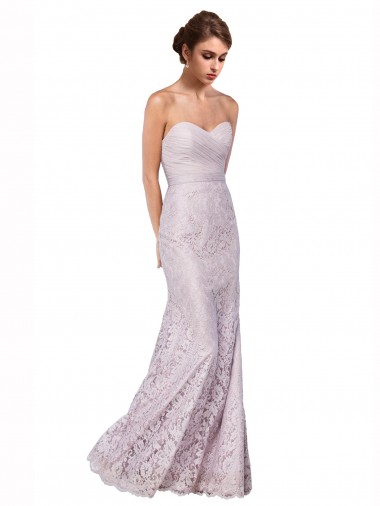Sirène Dentelle Longue Robes demoiselle d'honneur / Robes de bal Prix Réduit