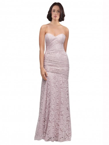 Sirène Dentelle Longue Robes demoiselle d'honneur / Robes de bal Prix Réduit