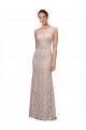 Sirène Illusion Scoop Dentelle Longue Robes demoiselle d'honneur / Robes de bal Prix Réduit