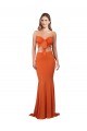 Sirène Sans bretelle Spandex Longue Formelles Robes demoiselle d'honneur / Robes de soirée / Robes de bal Prix Réduit