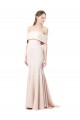 Sirène Épaule Dénudée Col Haut Crêpe Stretch Longue Formelles Robes demoiselle d'honneur / Robes de soirée / Robes de bal Prix Réduit