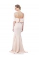 Sirène Épaule Dénudée Col Haut Crêpe Stretch Longue Formelles Robes demoiselle d'honneur / Robes de soirée / Robes de bal Prix Réduit